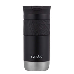 Contigo Byron frente en Licorice mostrando diseño y capacidad, portátil y elegante