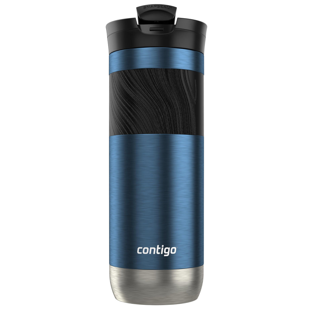 Contigo Byron tapa SnapSeal demostrando cierre a prueba de derrames