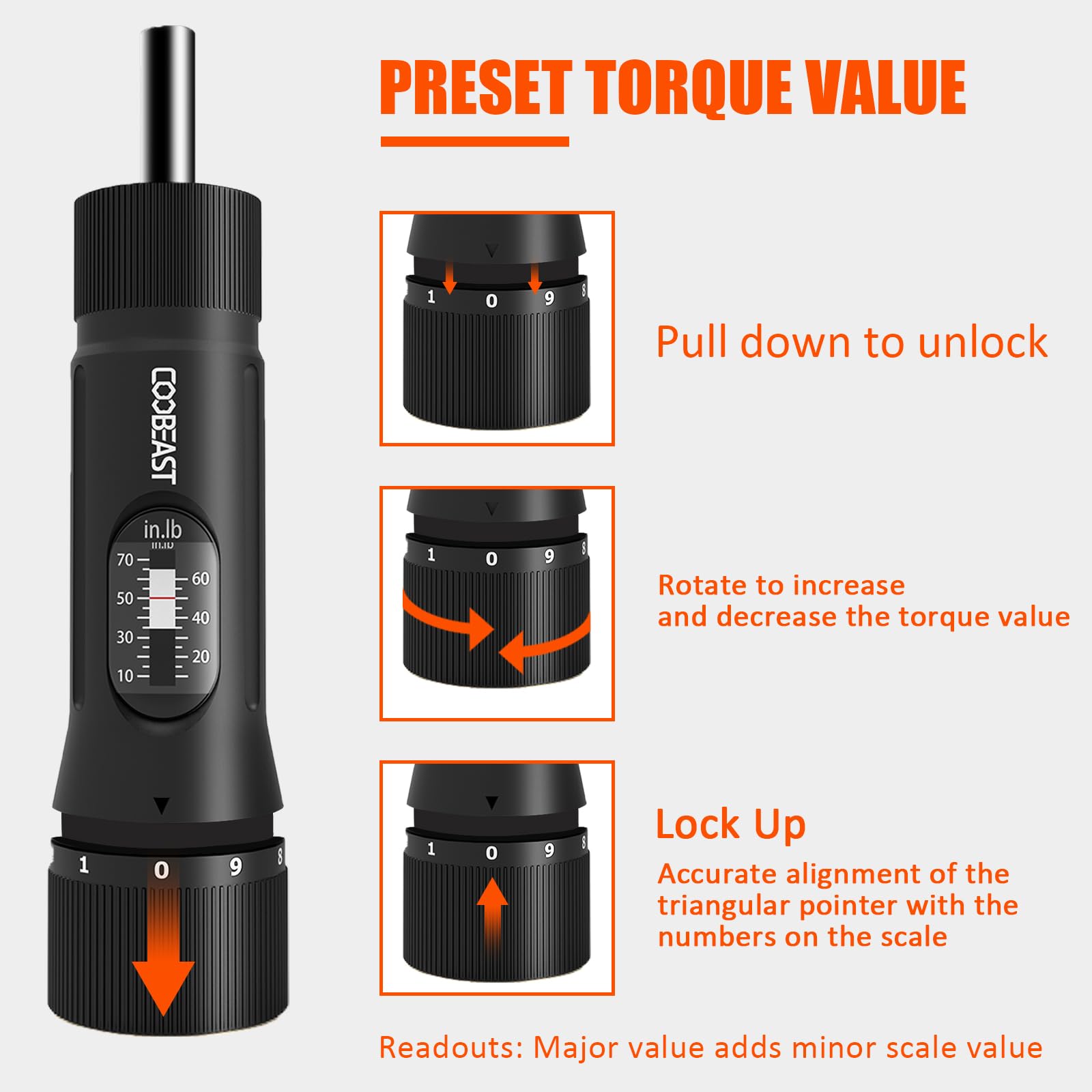 coobeast surtido de puntas S2 organizadas para múltiples tornillos