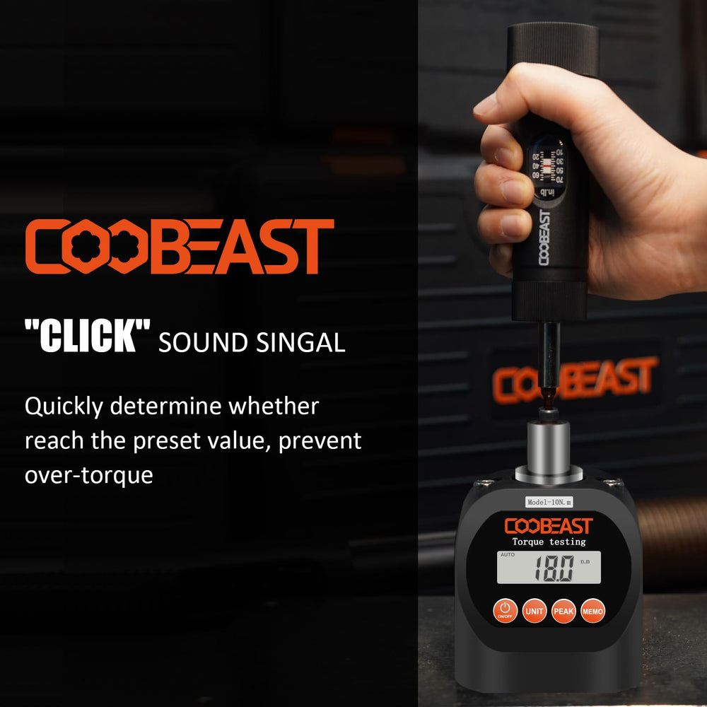 coobeast destornillador ajustando tornillo de bicicleta con control de torque