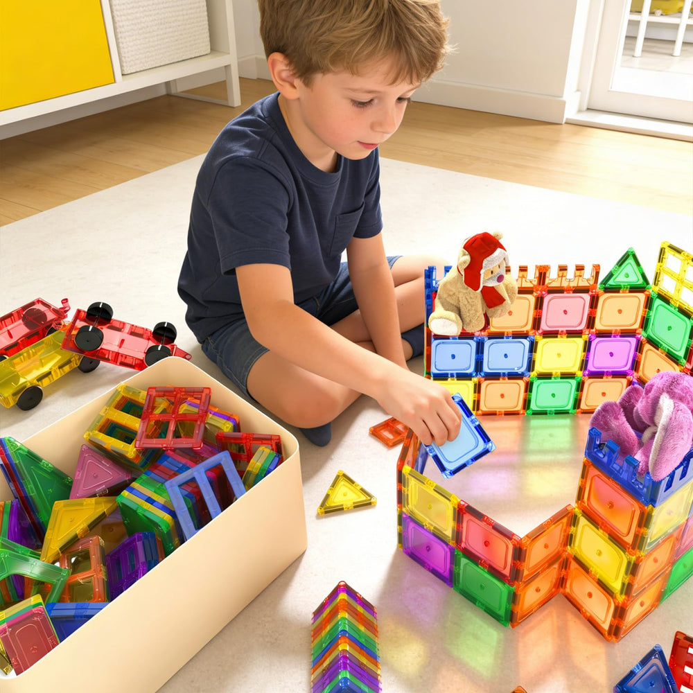 Coodoo disposición del set 40PCS con formas, muestra compatibilidad y selección