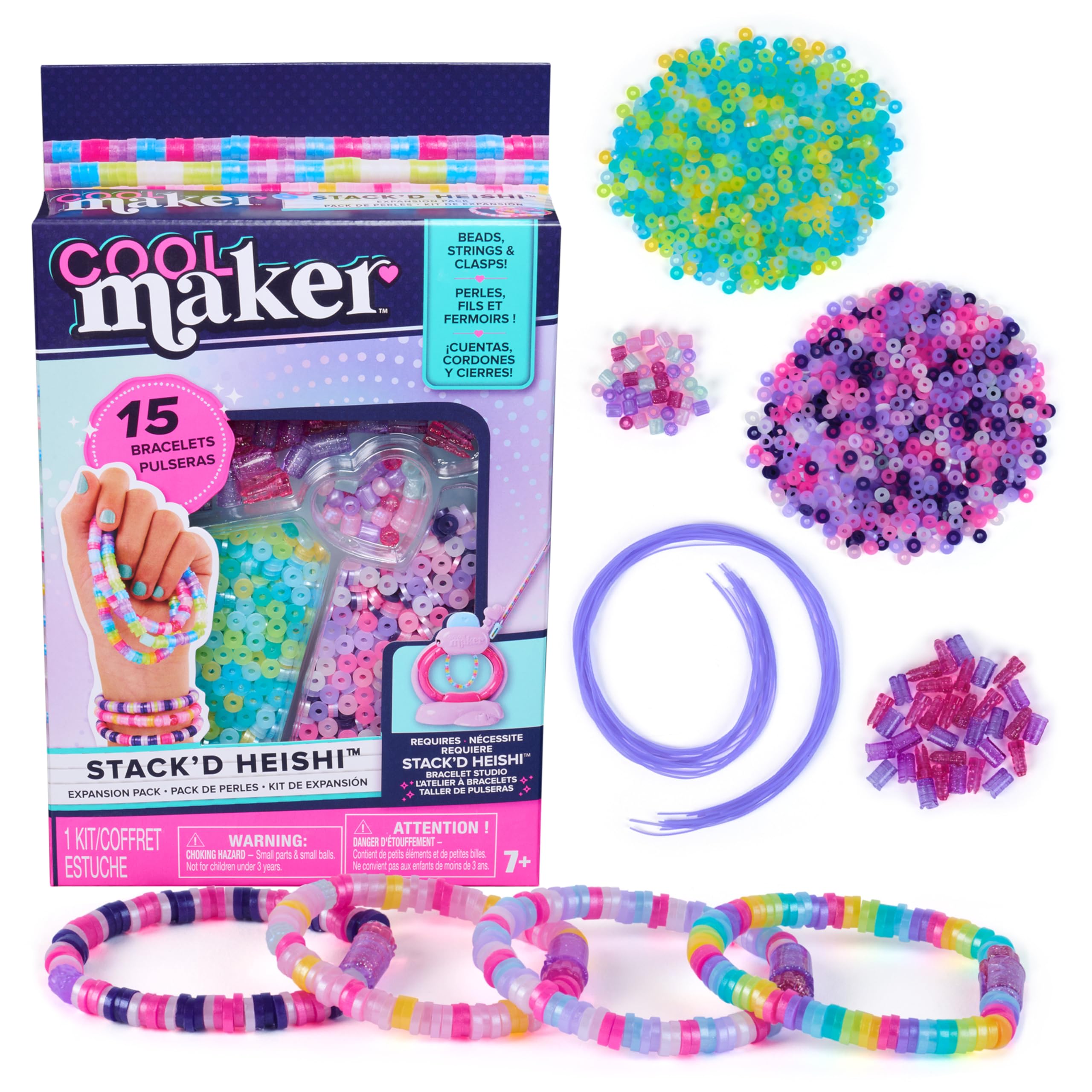 Cool Maker pack frontal con 1340 cuentas para crear pulseras variadas y divertidas
