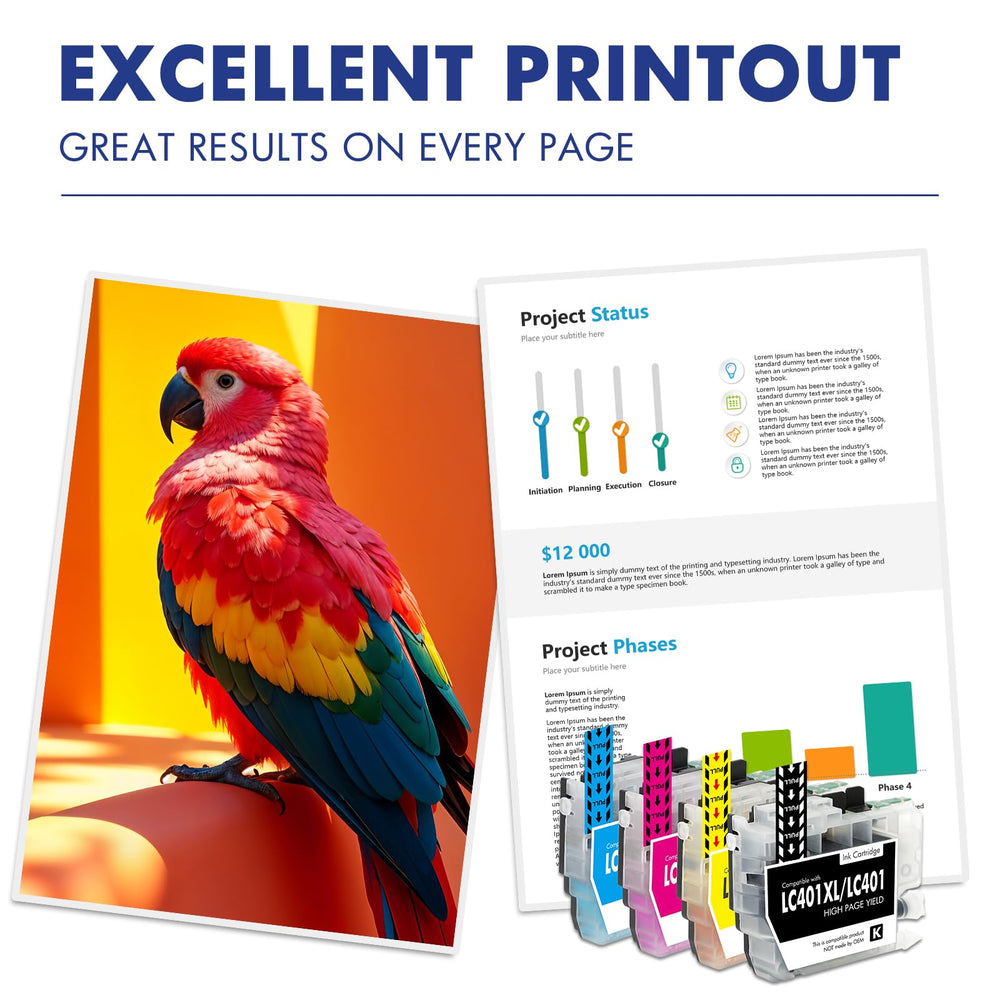 Cool Toner cartuchos instalados en impresora para impresión rápida