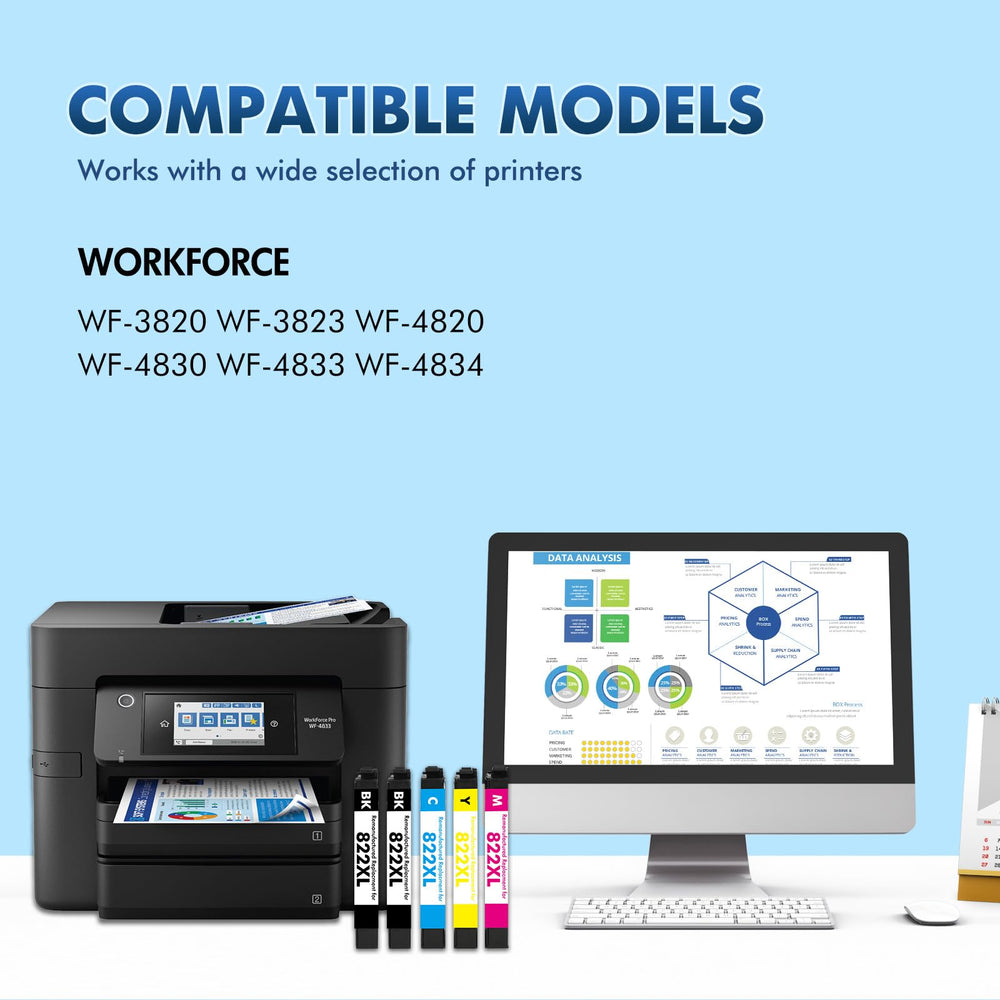 Cool Toner detalle de la etiqueta con modelos Epson compatibles y beneficios claros
