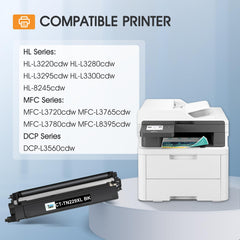 Cool Toner detalle de etiqueta con modelo TN229XL y compatibilidad visible