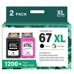Cool Toner frontal del paquete 67XL mostrando compatibilidad y ahorro