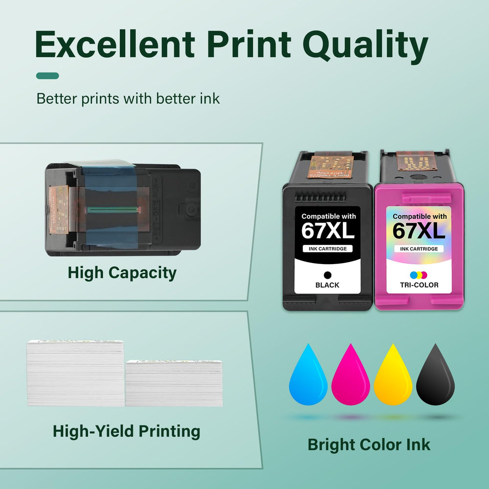 Cool Toner impresión de muestra con texto y colores para calidad diaria