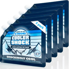 Cooler Shock frontal del empaque con packs fríos listos para usar