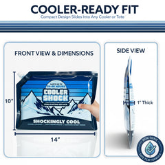 Cooler Shock llenando la bolsa con embudo para uso limpio