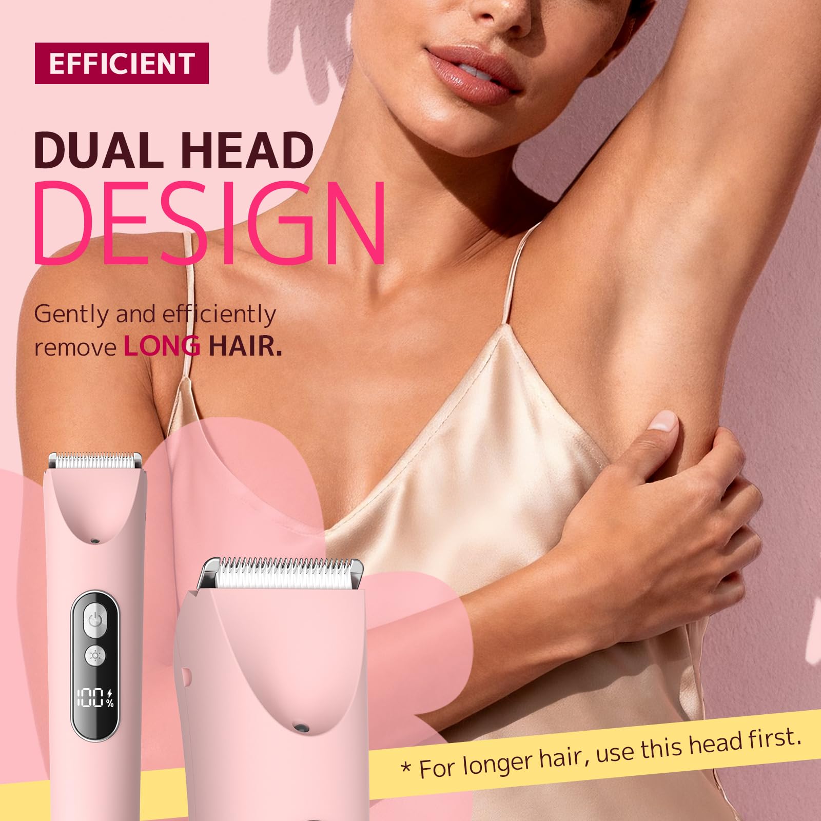 CoolHair detalle de silicona cálida para uso cómodo y sin irritación