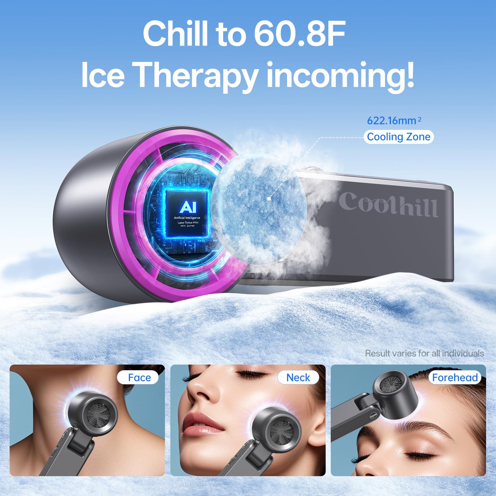 Coolhill primer plano de las seis hélices que aumentan flujo y eficacia de enfriamiento