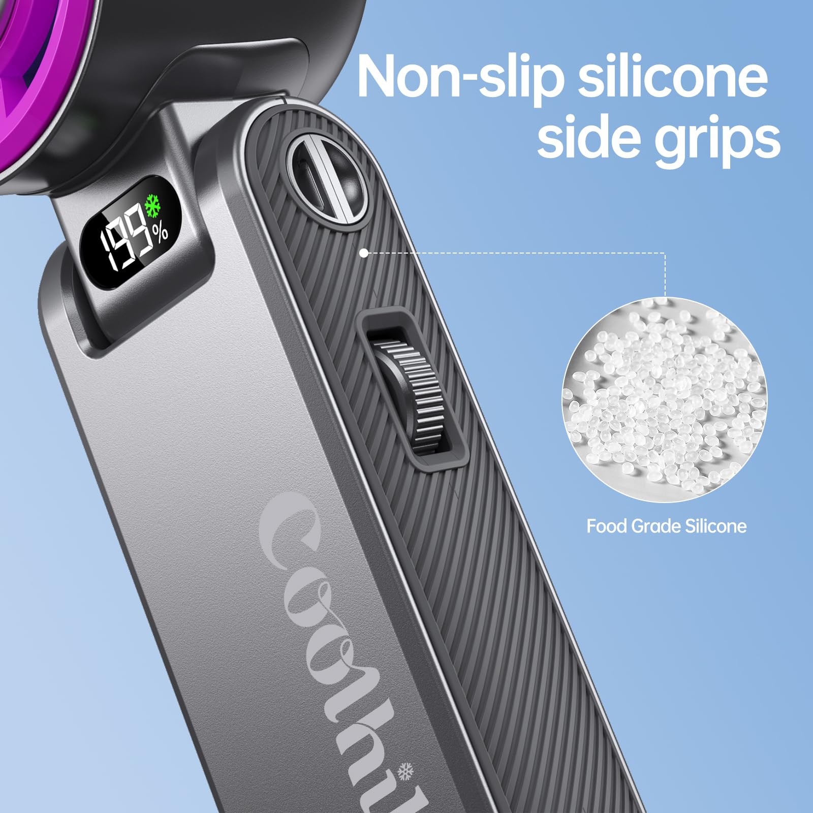 Coolhill etiqueta que destaca la batería 5500mAh y larga autonomía en exteriores
