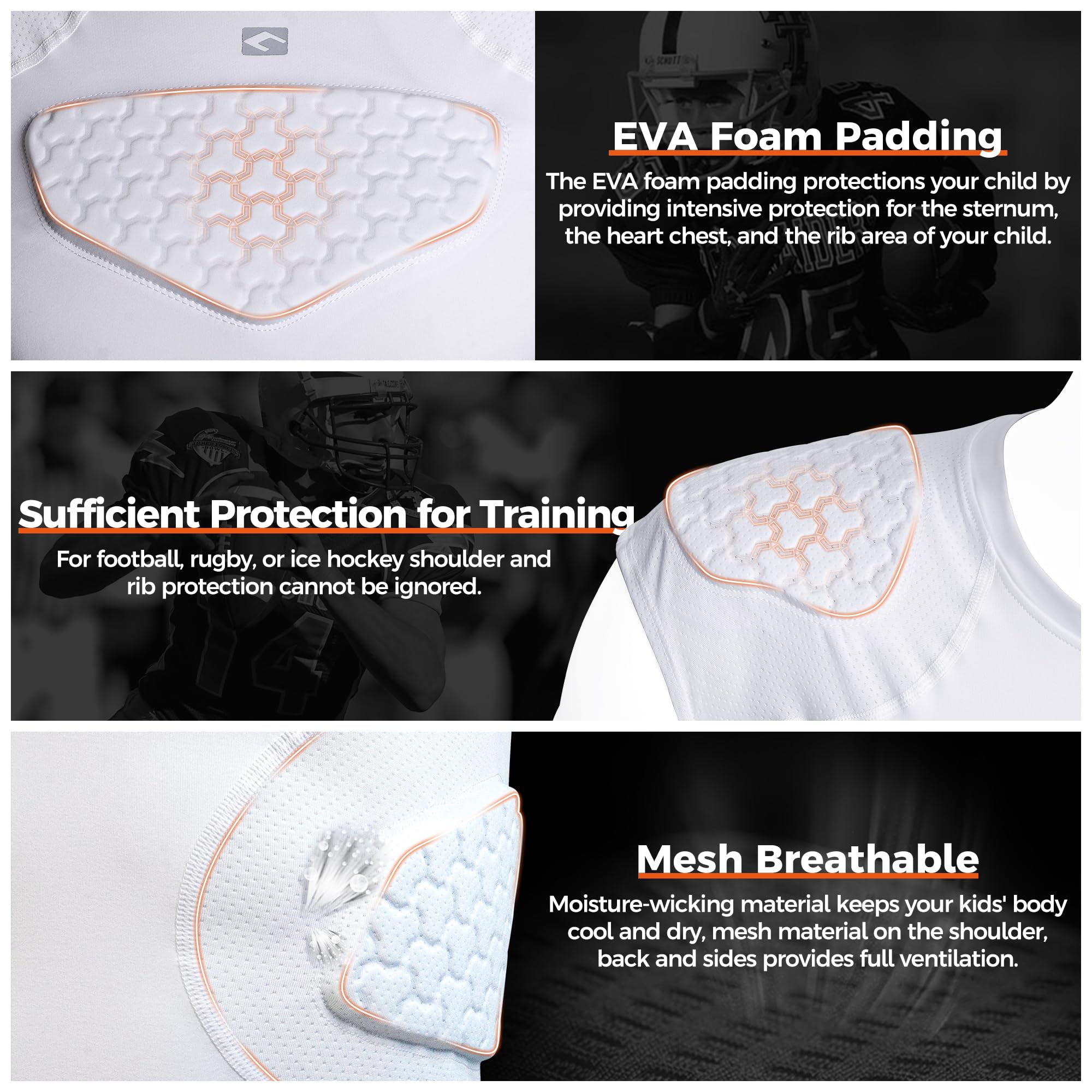 COOLOMG detalle de espuma EVA de alta densidad para absorción de impactos
