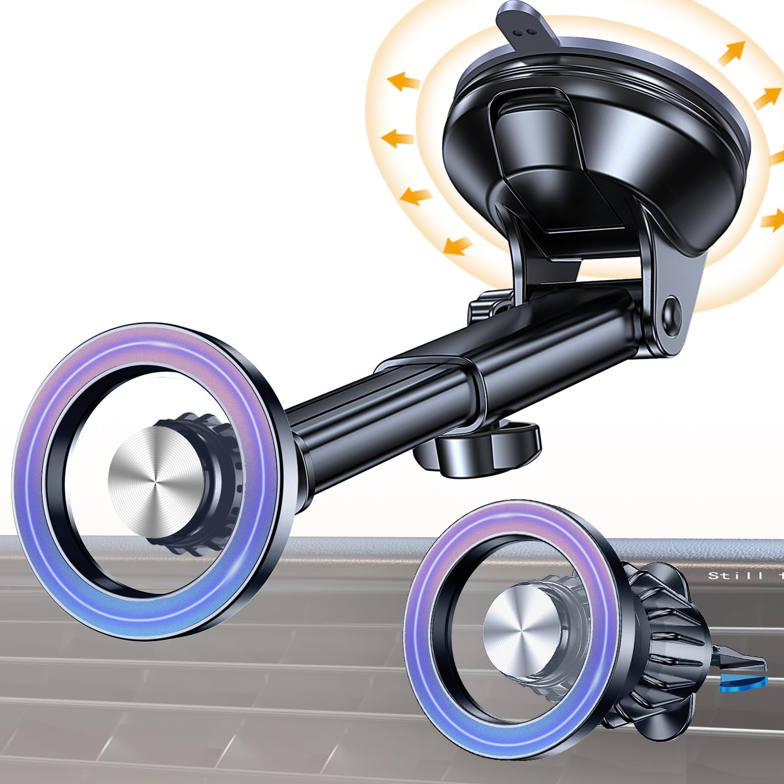 Coolpow frontal del soporte mostrando diseño compacto y seguridad
