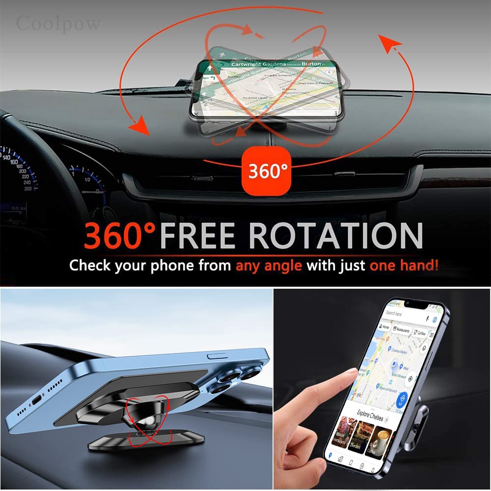 Coolpow rótula que gira 360 grados para ajustar el ángulo ideal
