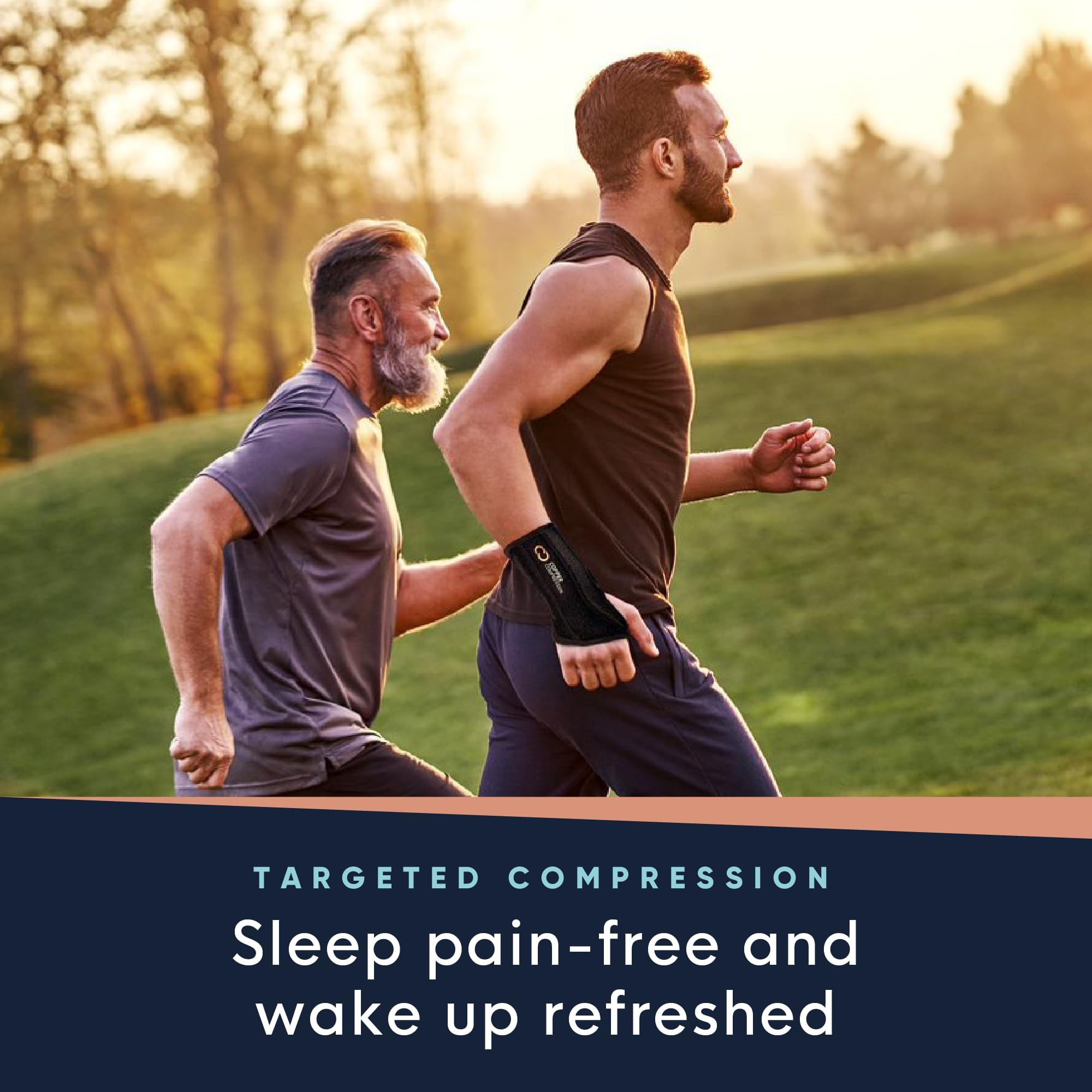 Copper Compression comparación de talla S/M con una cinta métrica