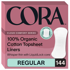 Cora empaque frontal del paquete de 144 protectores para visión clara y contenido