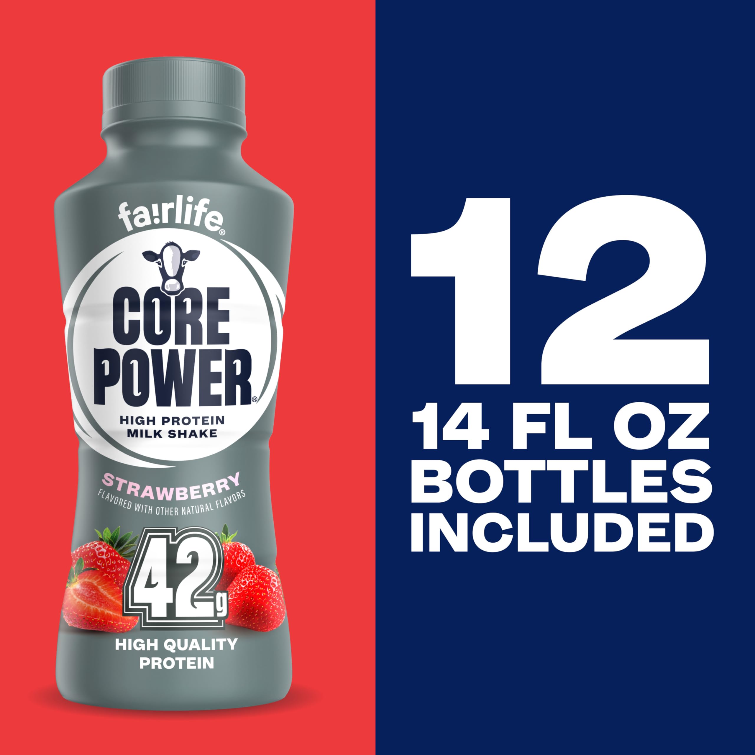 Core Power botella con ropa de entrenamiento indicando conveniencia post-entreno