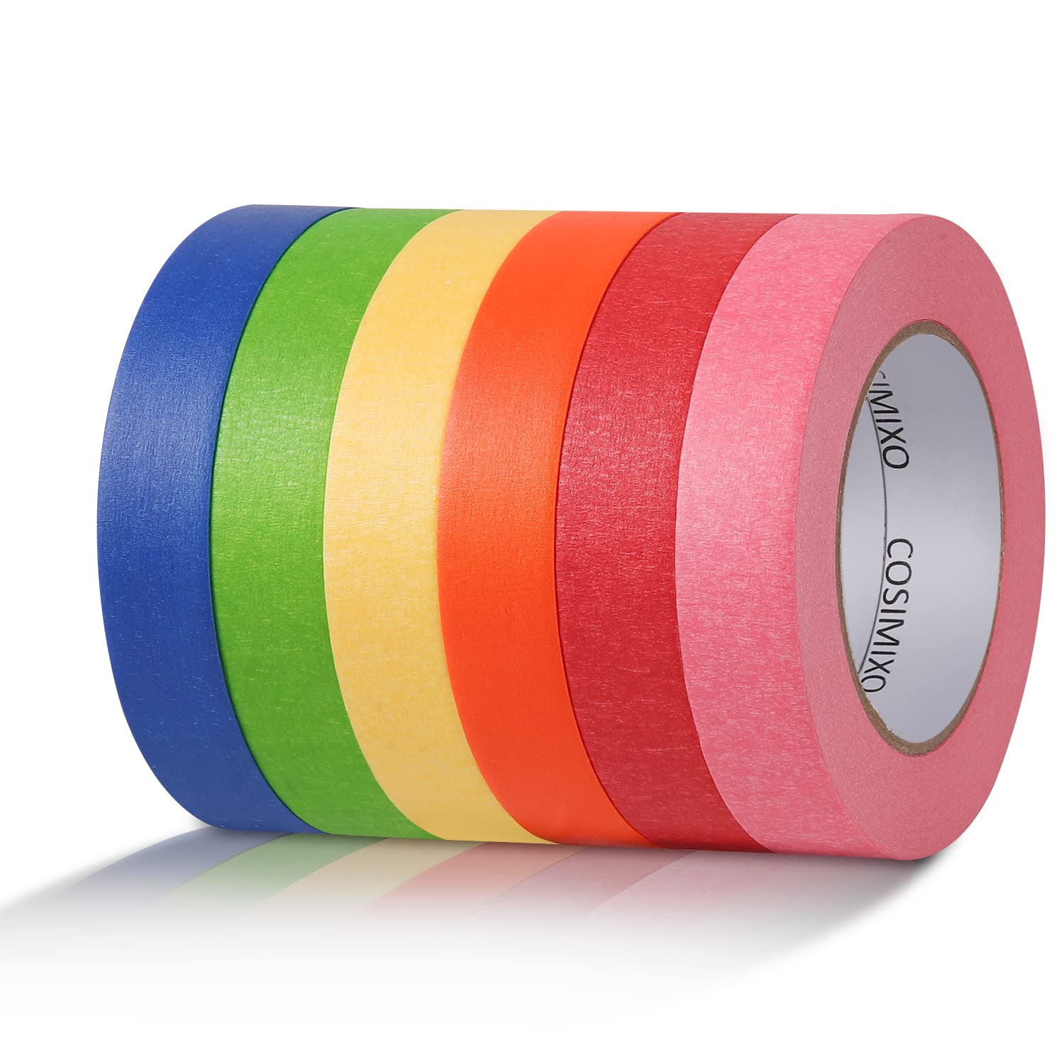 COSIMIXO pack frontal mostrando seis colores vibrantes y largo de rollos