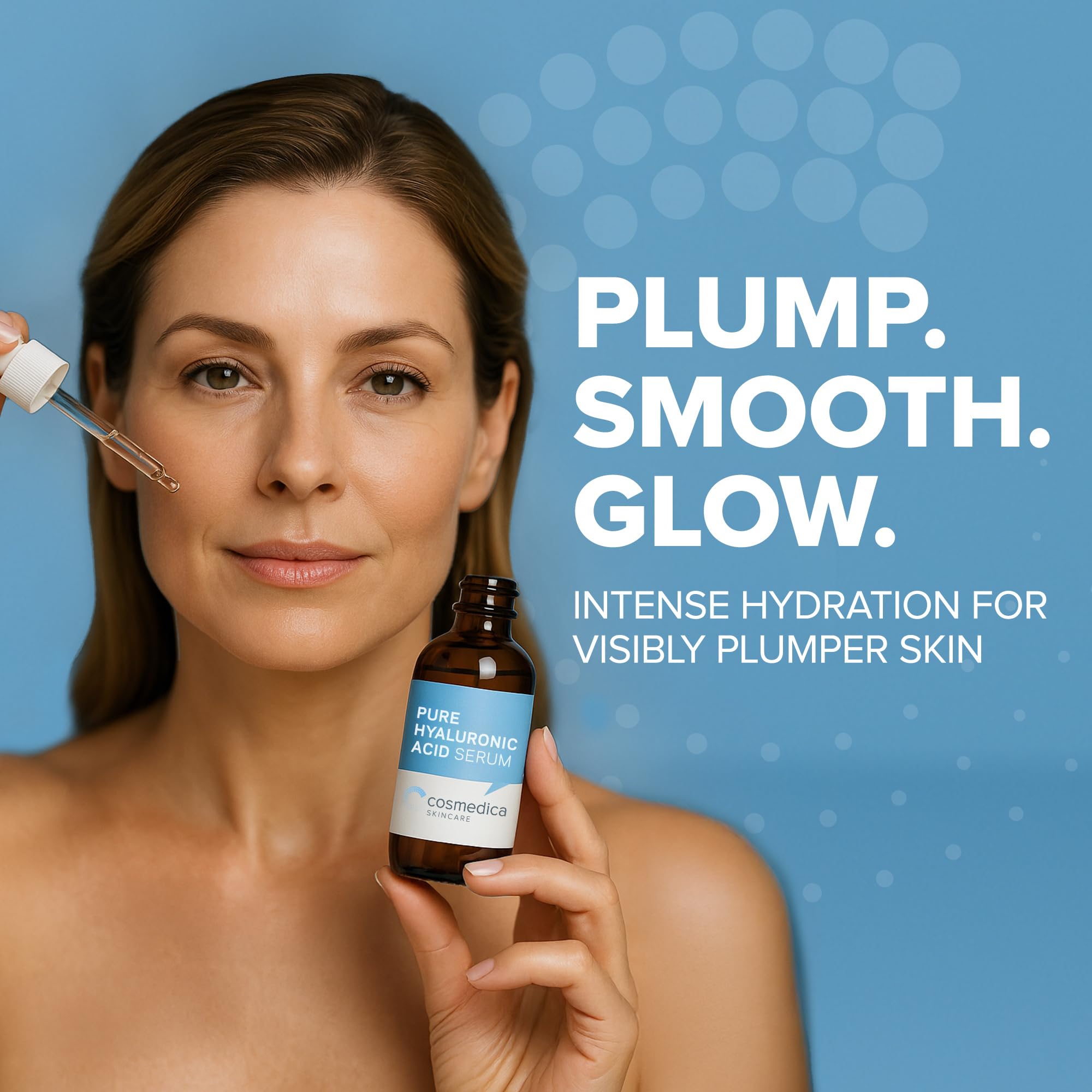 Cosmedica Skincare aplicación en rostro para hidratación intensa diaria