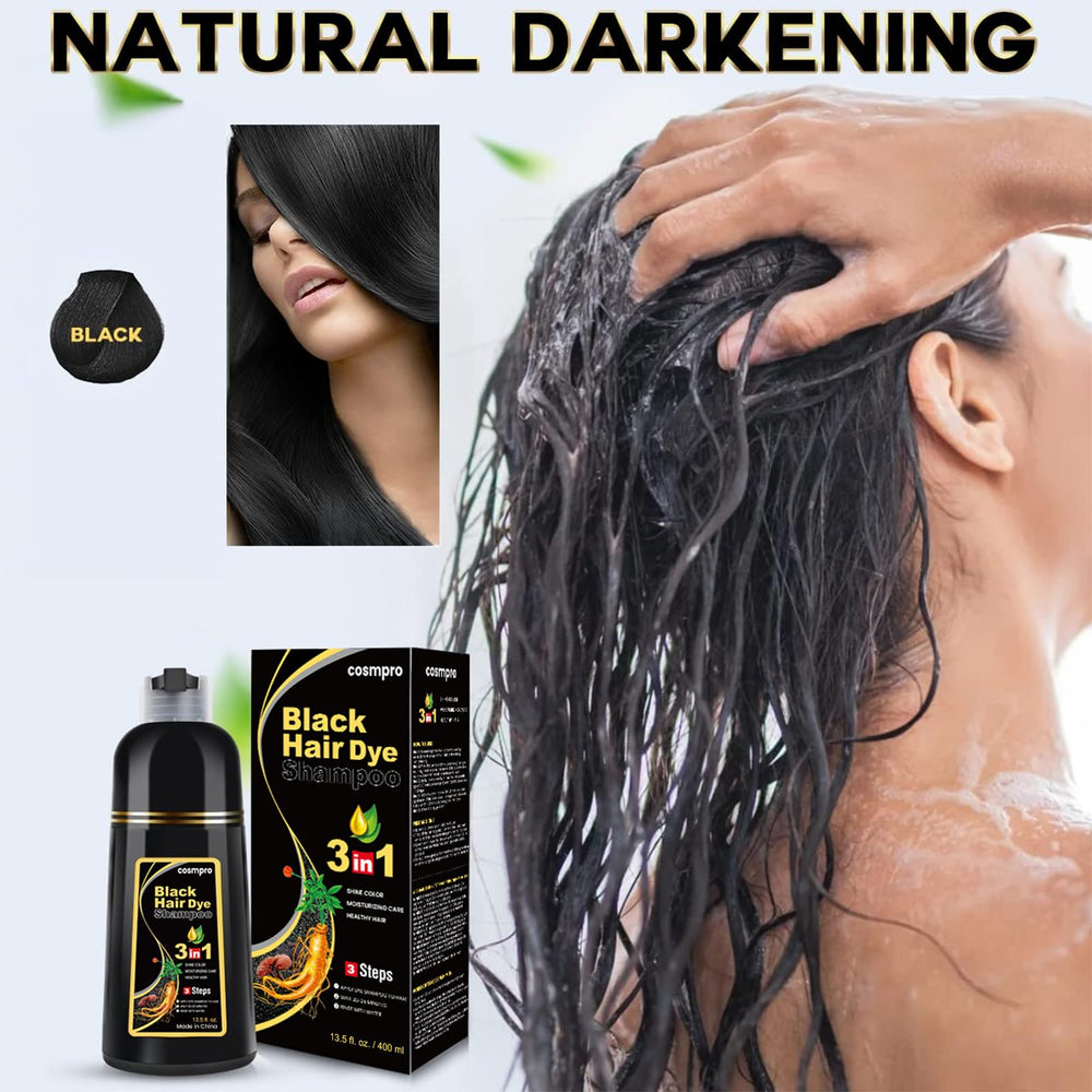 cosmpro textura espumosa con pigmentos negros que facilita cobertura de canas