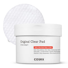 COSRX envase frontal de pads mostrando cantidad y marca, práctico para rutina