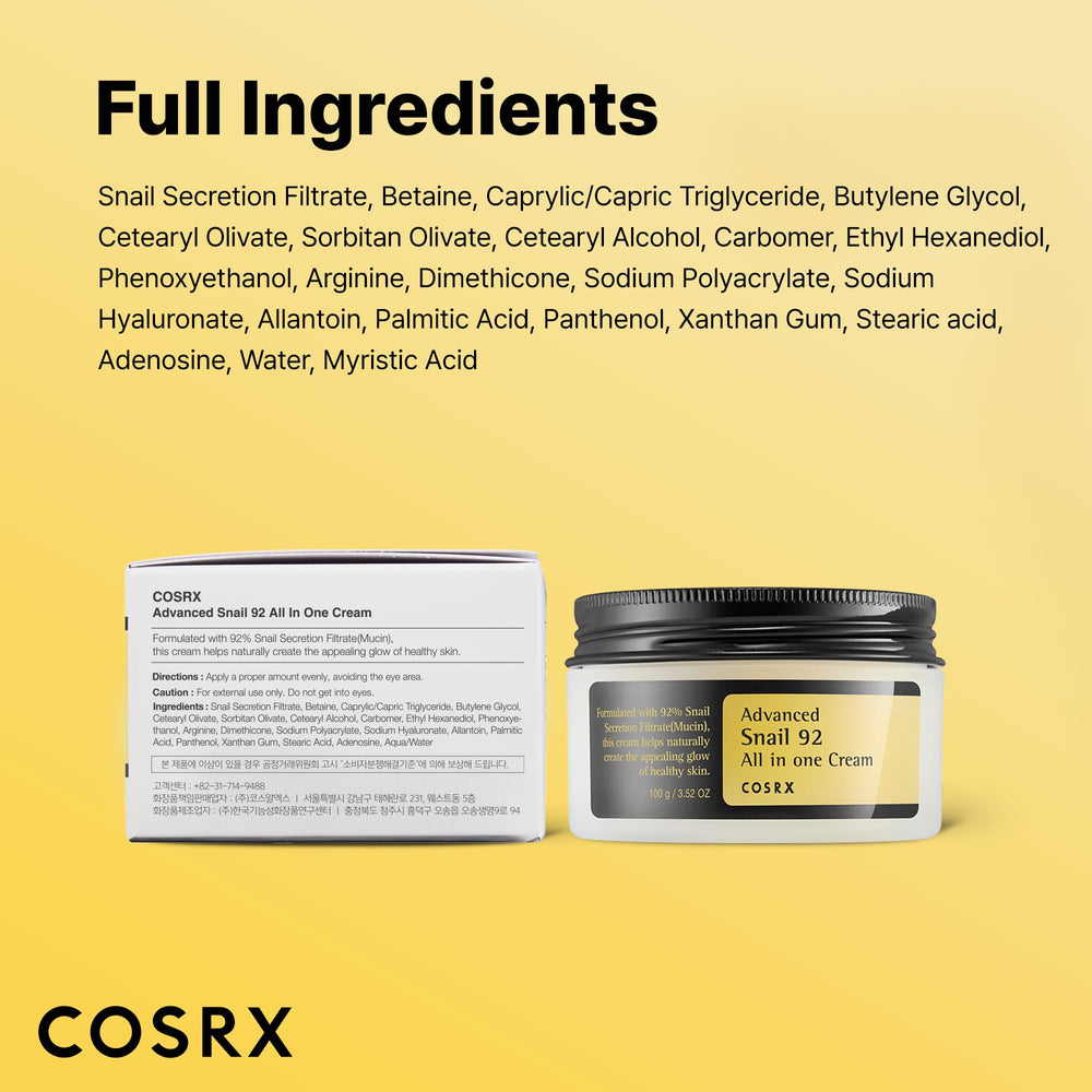COSRX detalle de tapa y cierre que resalta el embalaje seguro y fácil