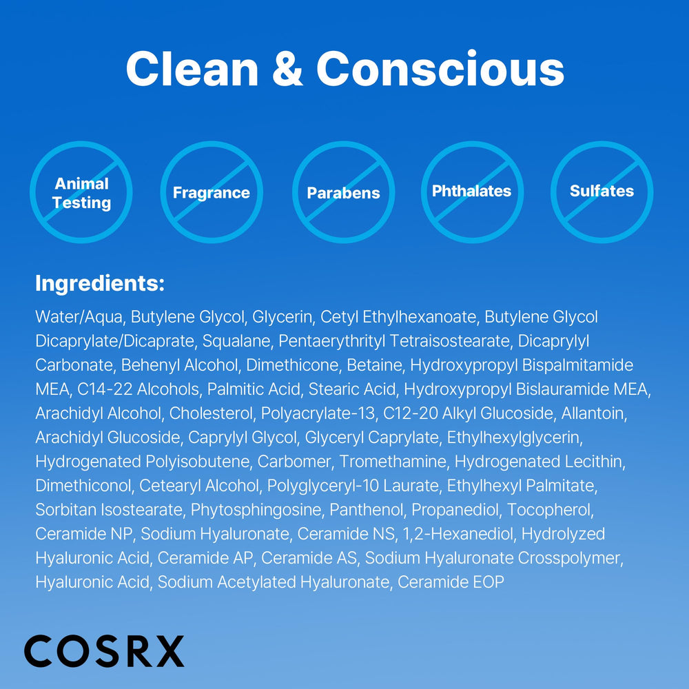 COSRX detalle del acabado mate en piel, mejora sensación de confort