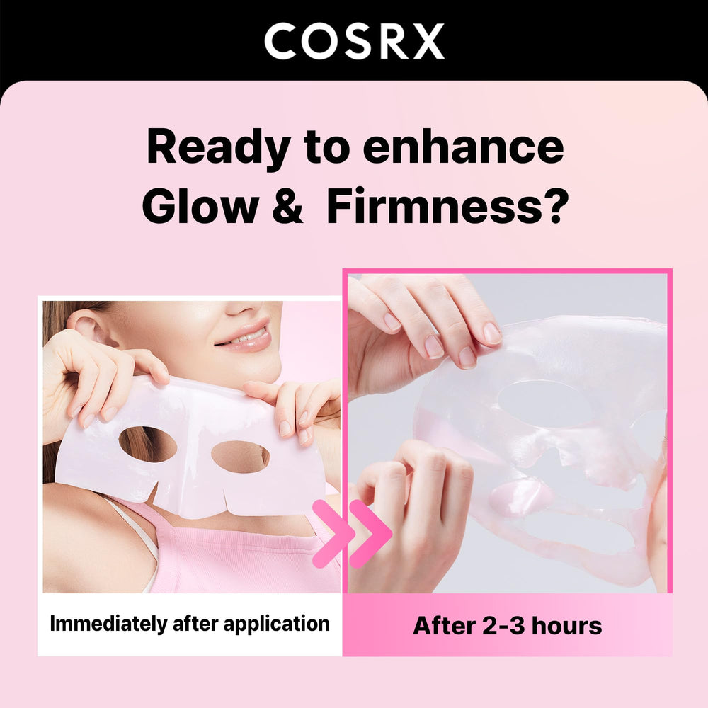 COSRX textura de hidrogel en primer plano, hidratación intensa visible