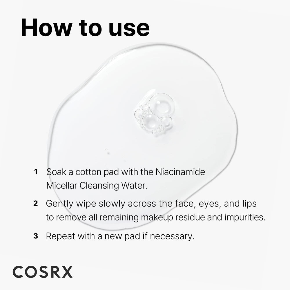 COSRX frasco con gotas ilustrando fluidez y aplicación precisa