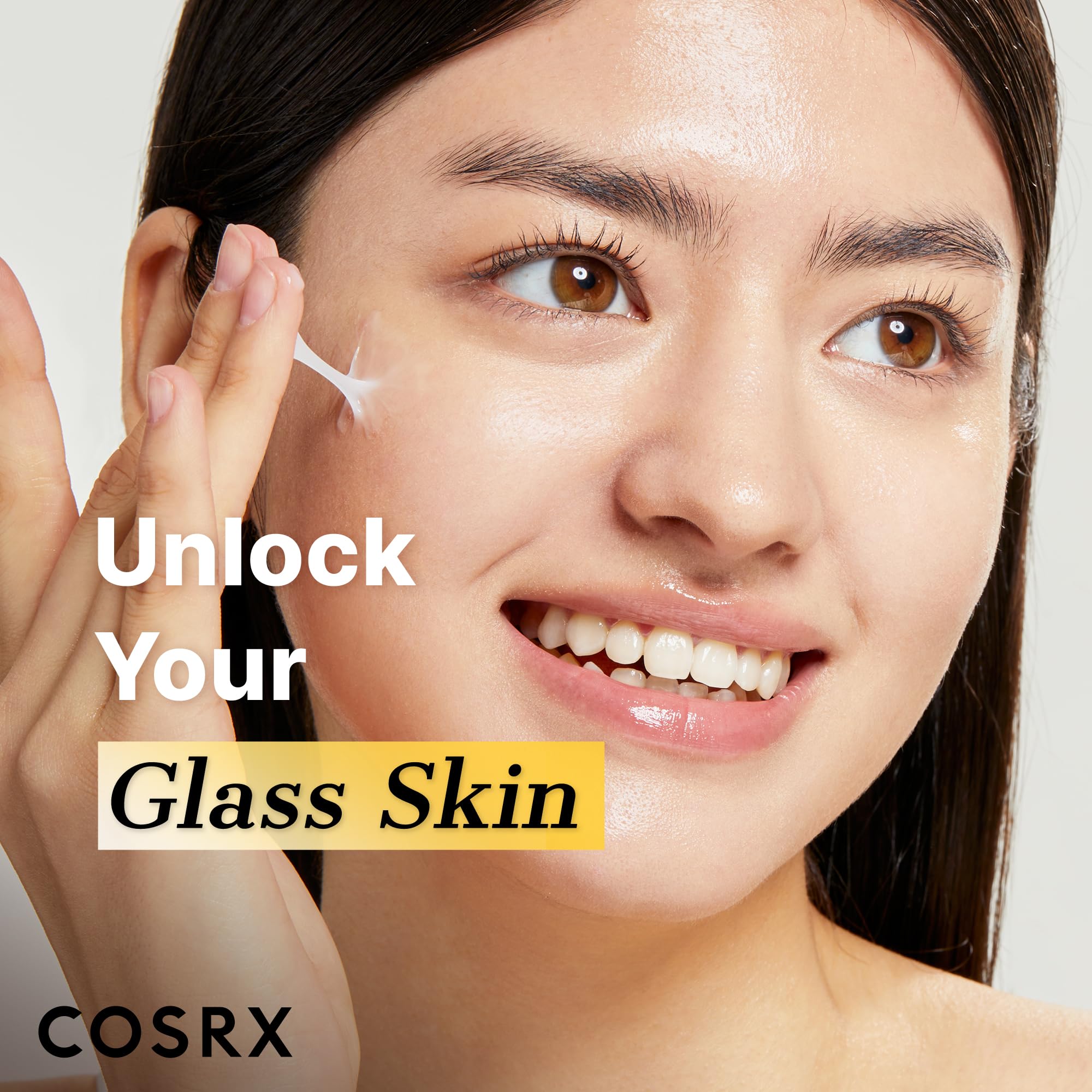 COSRX etiqueta con lista de ingredientes clave para transparencia y confianza