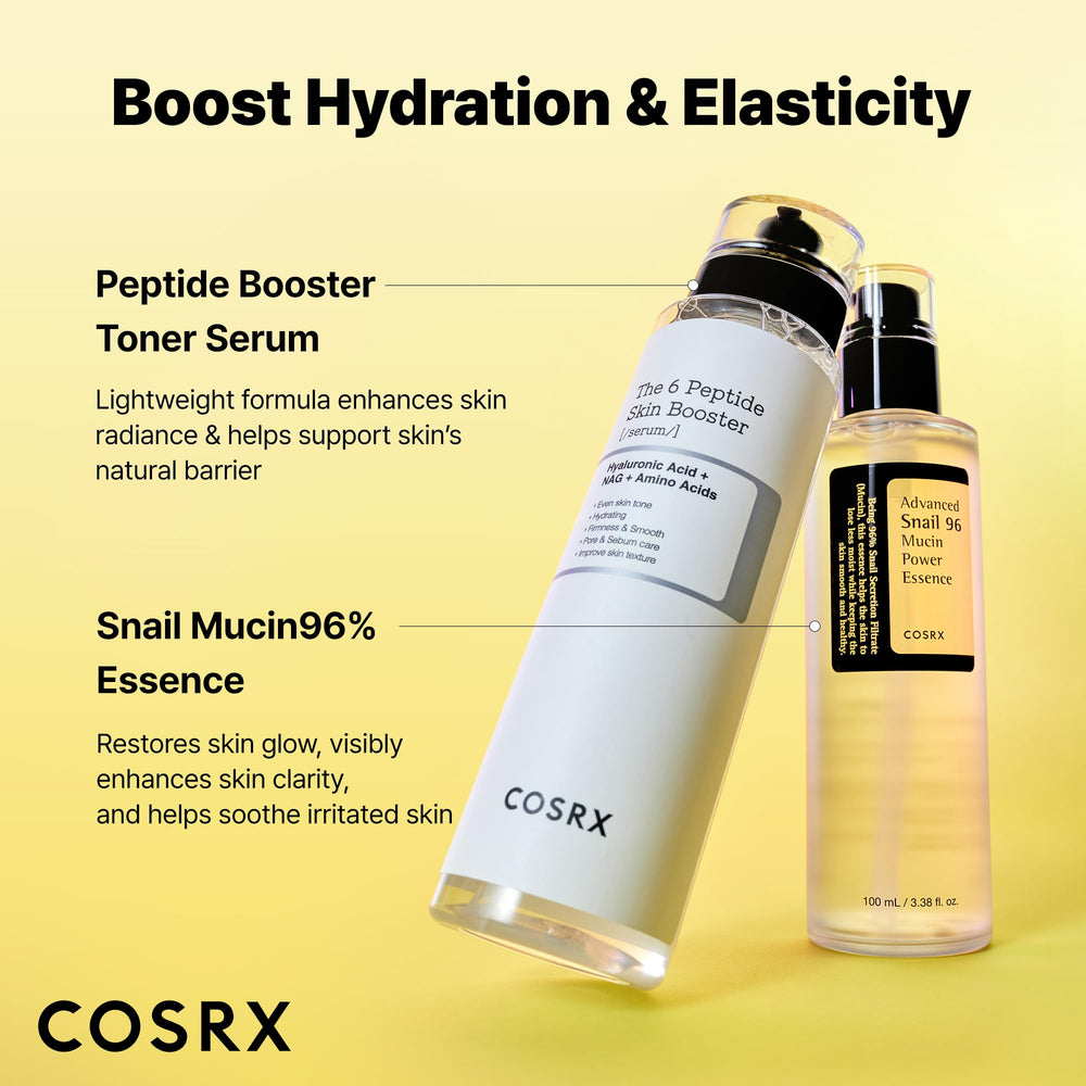 COSRX persona aplicando serum en mano para hidratación y confort