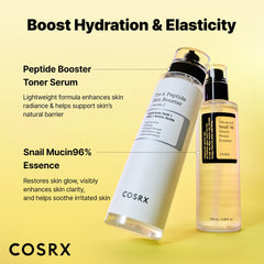 COSRX persona aplicando serum en mano para hidratación y confort