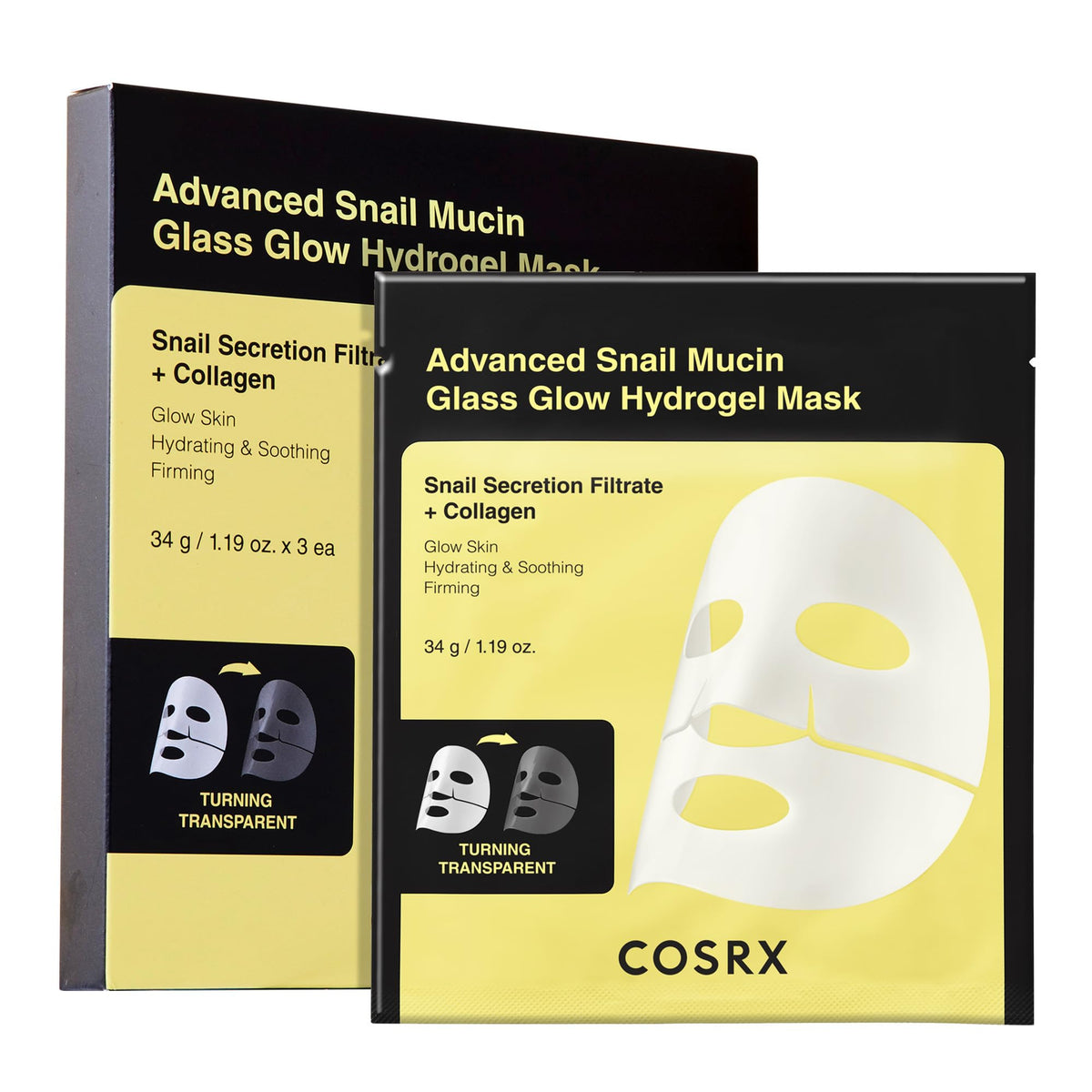 COSRX empaque frontal muestra pack y beneficio hidratación profunda