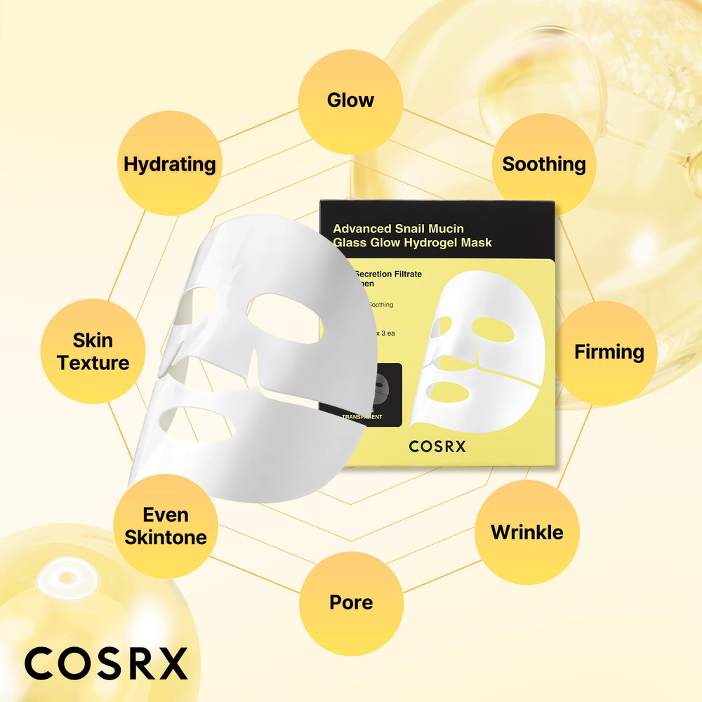 COSRX mascarilla junto a mano para comparar tamaño y cobertura