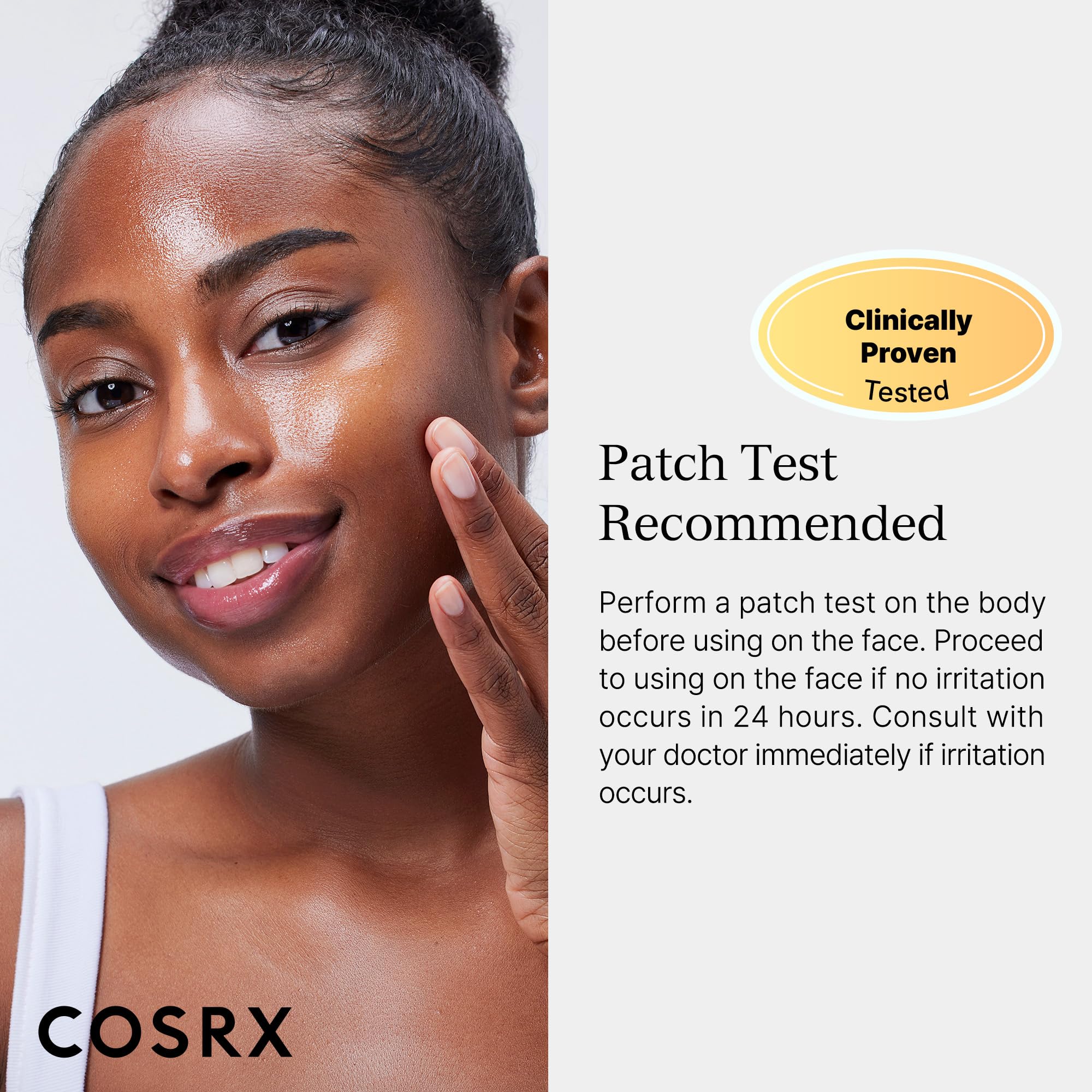 COSRX mascarilla en baño sugeriendo uso cómodo y rutina rápida