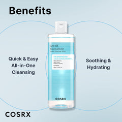 COSRX producto en mano para apreciar tamaño y facilidad de uso