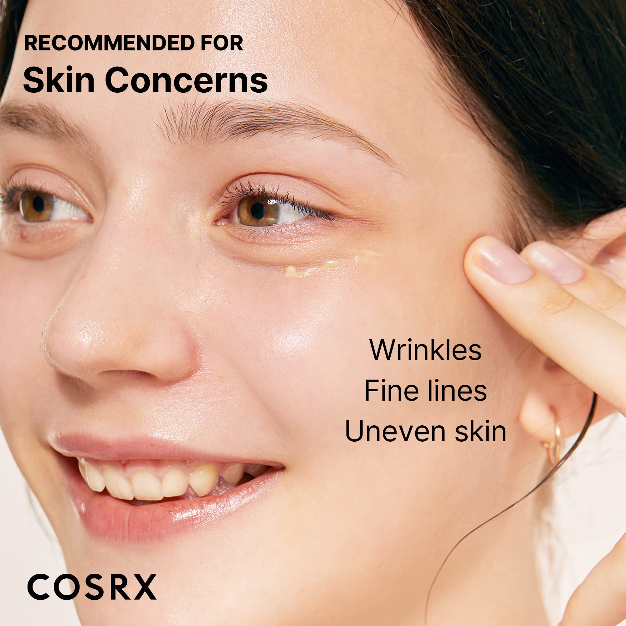 COSRX ingredientes clave listados con vitamina E y pantenol visibles