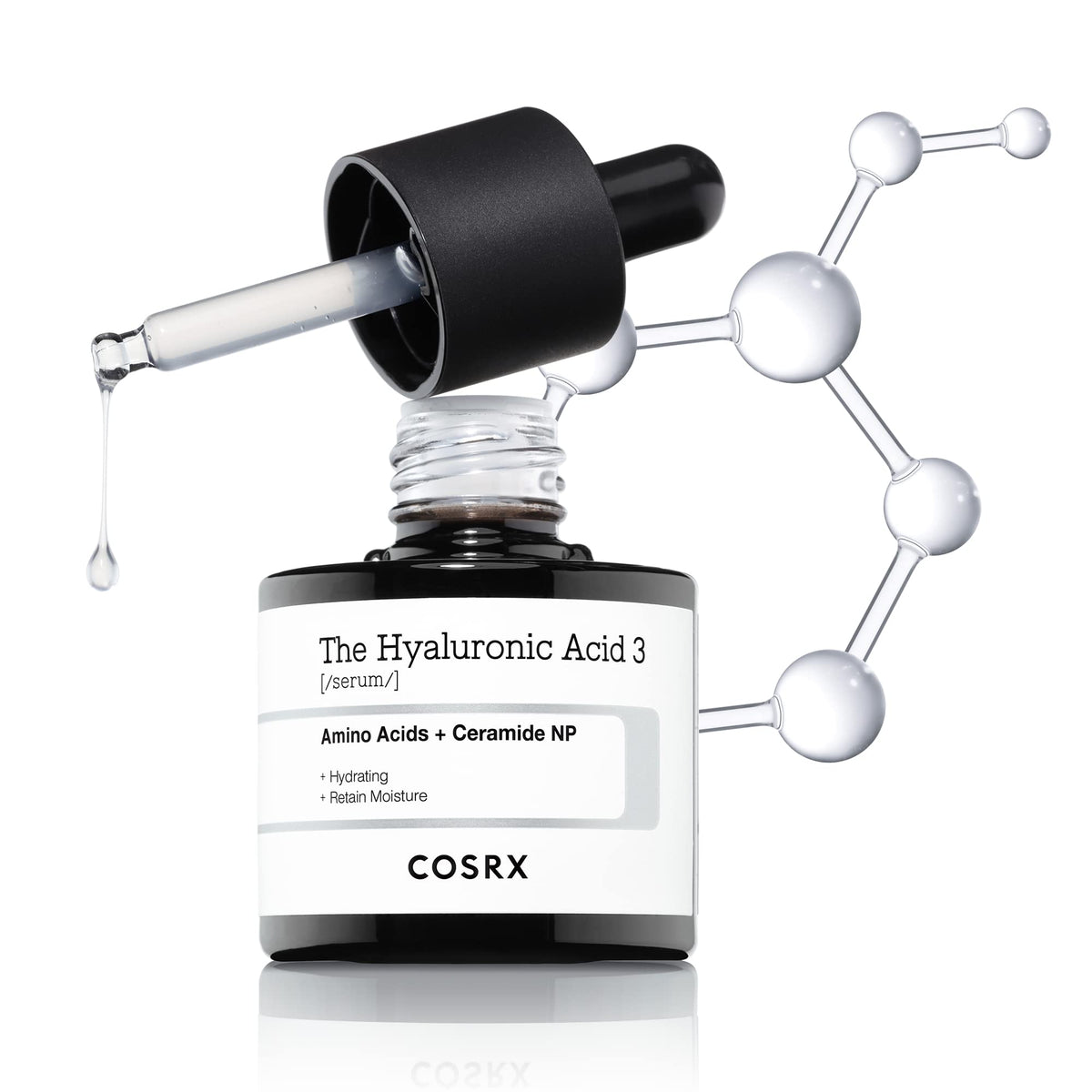 COSRX bote frontal mostrando diseño y volumen 20 ml, ideal para llevar