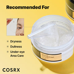 COSRX clear essence swatch showing lightweight gel texture and absorption