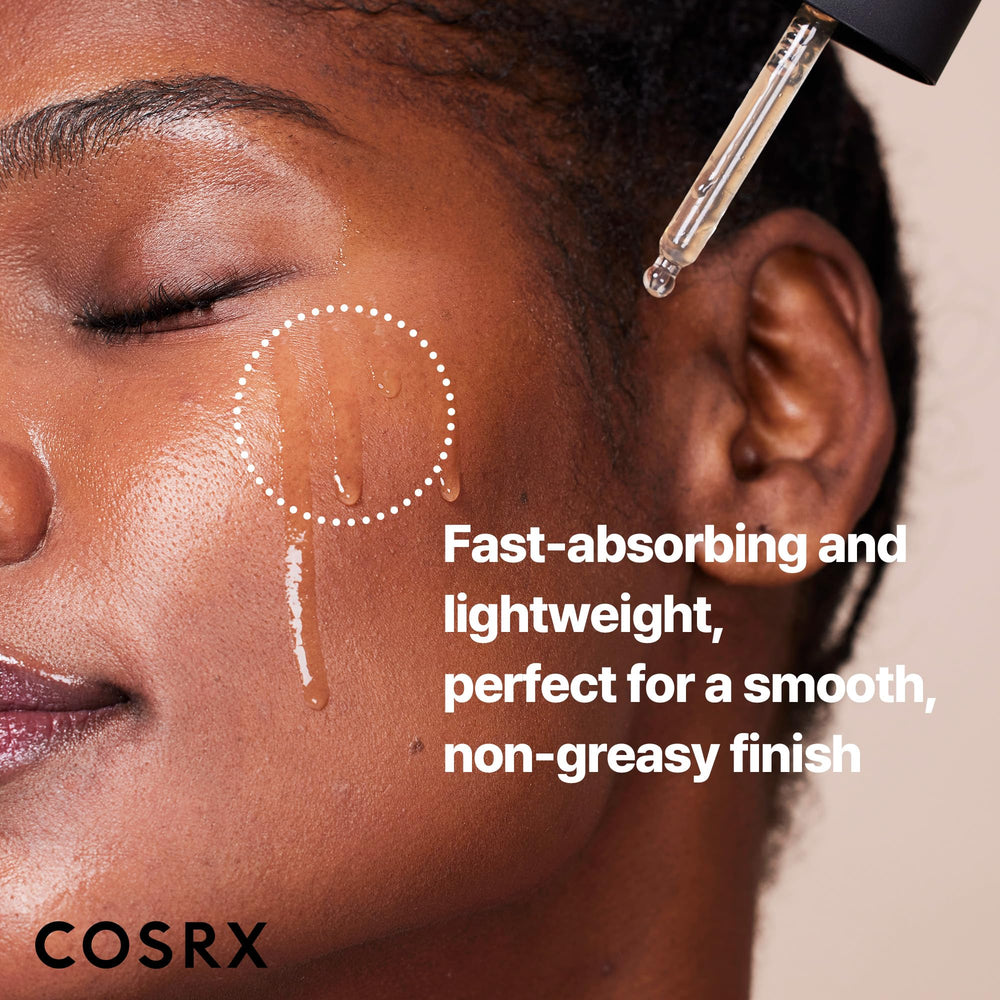 COSRX frasco 1.7 fl oz comparado para apreciar tamaño y duración del uso
