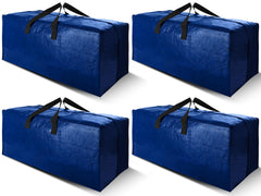 Cosy Family pack de 4 bolsas azul frente mostrando tamaño y capacidad