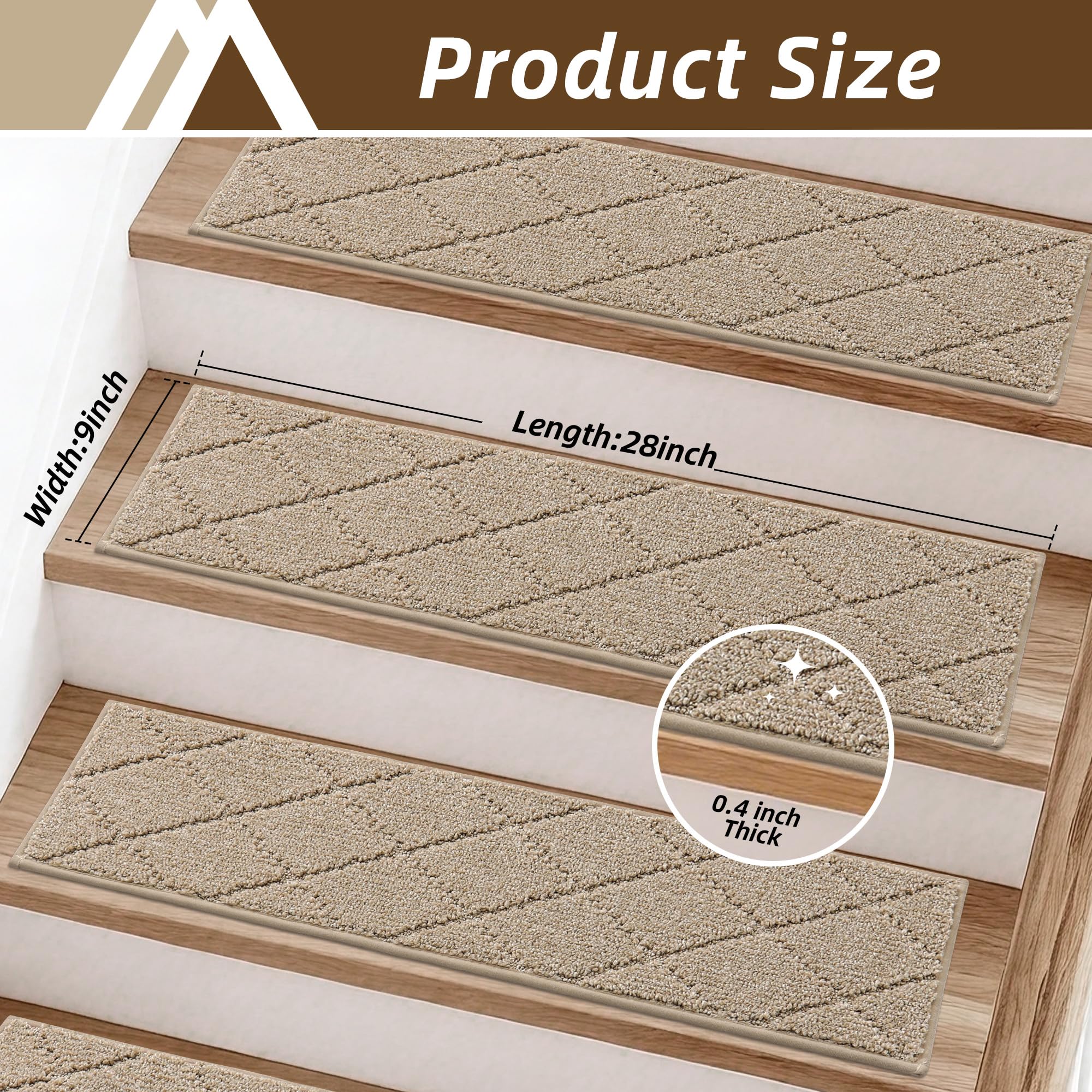 COSY HOMEER stair tread with dog using step for safer footing benefit