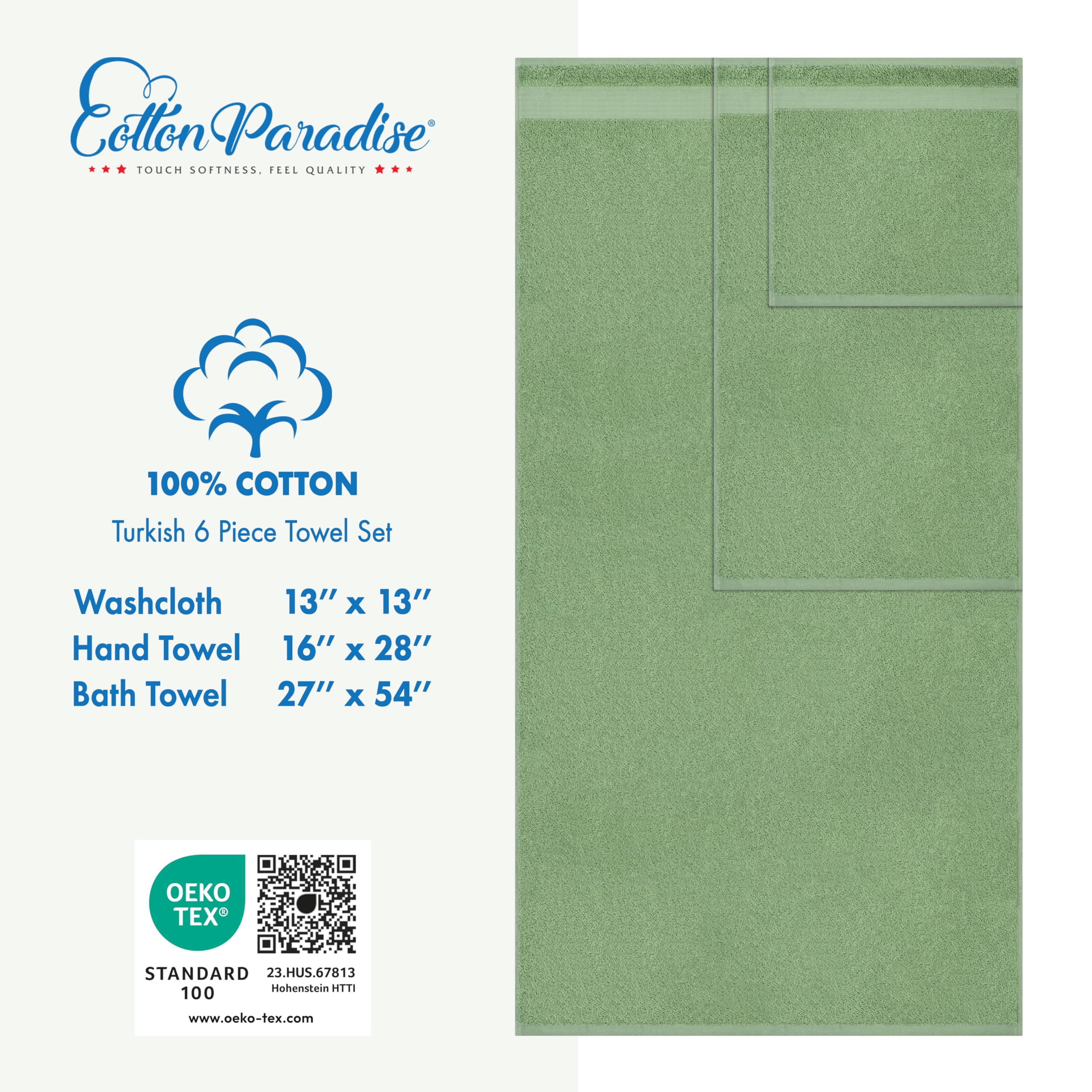 Cotton Paradise conjunto desplegado mostrando las tres tallas incluidas