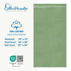 Cotton Paradise conjunto desplegado mostrando las tres tallas incluidas
