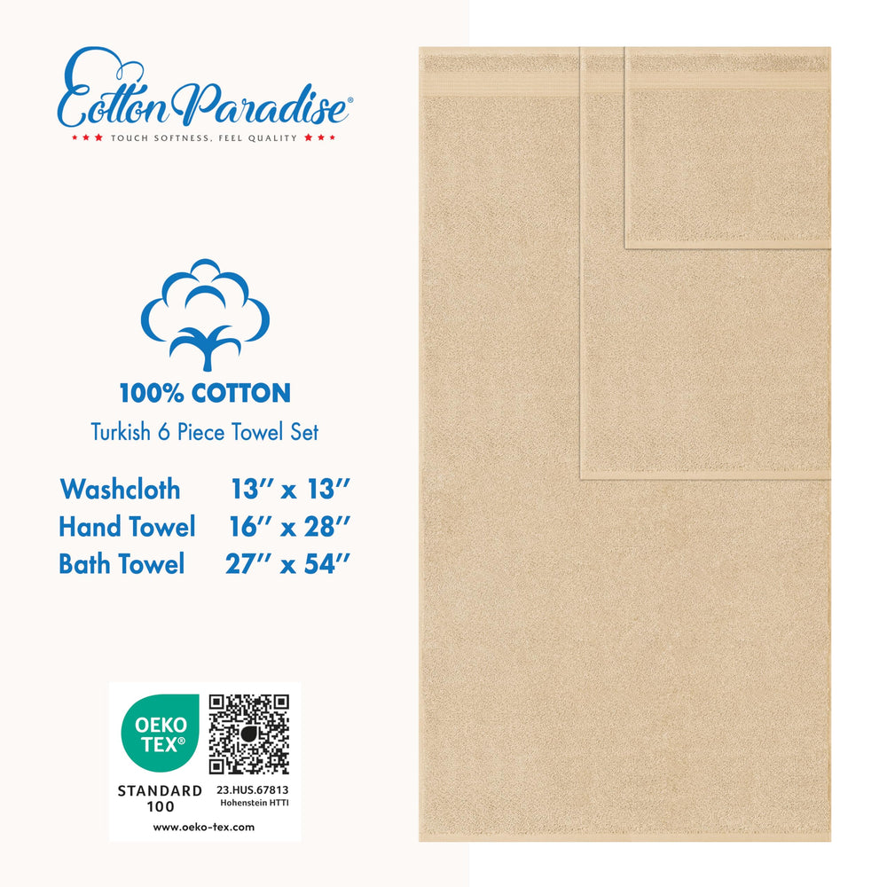 Cotton Paradise conjunto colocado en baño moderno, aspecto acogedor para invitados