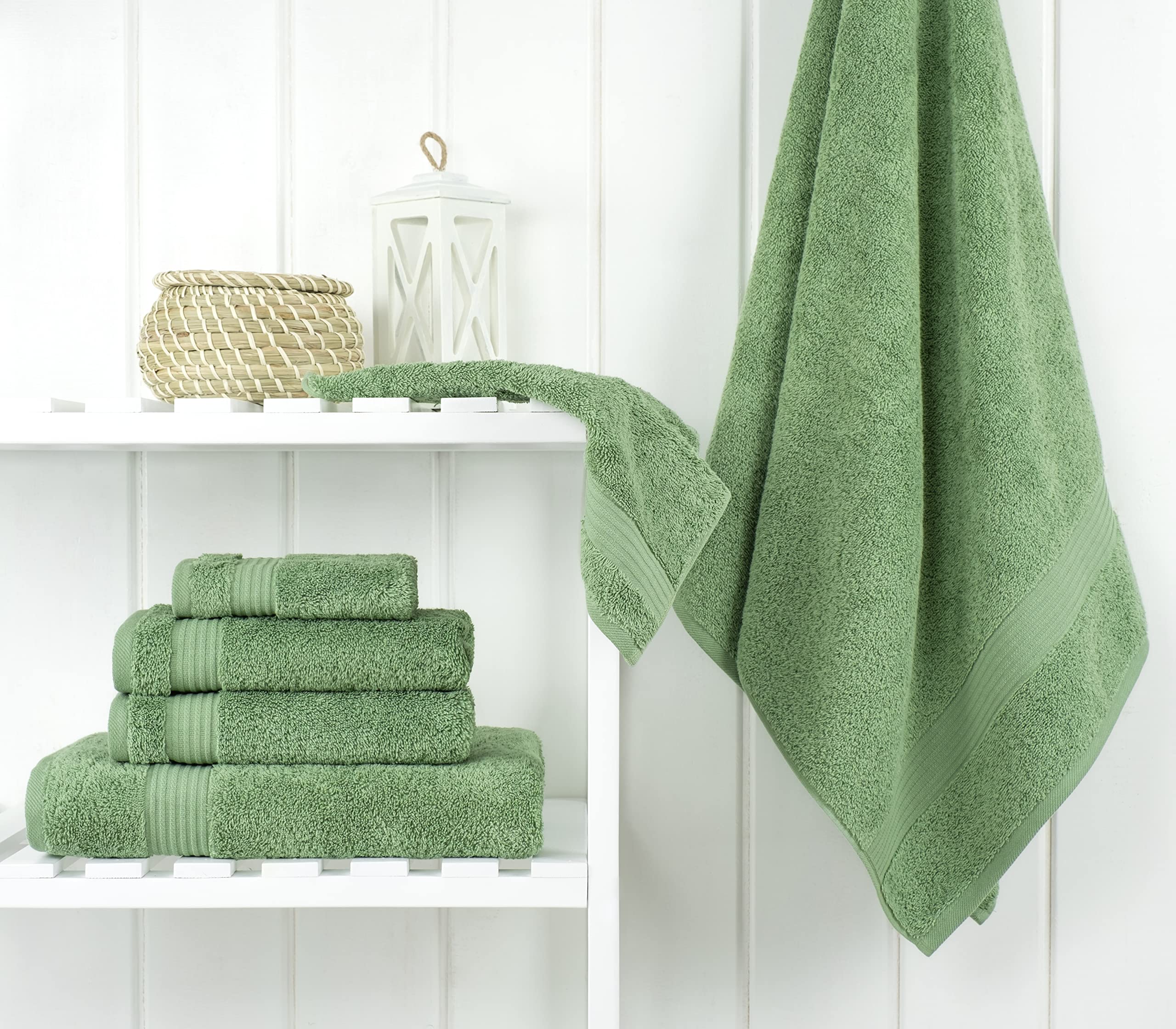 Cotton Paradise toalla en uso tras la ducha, secado eficaz y cómodo