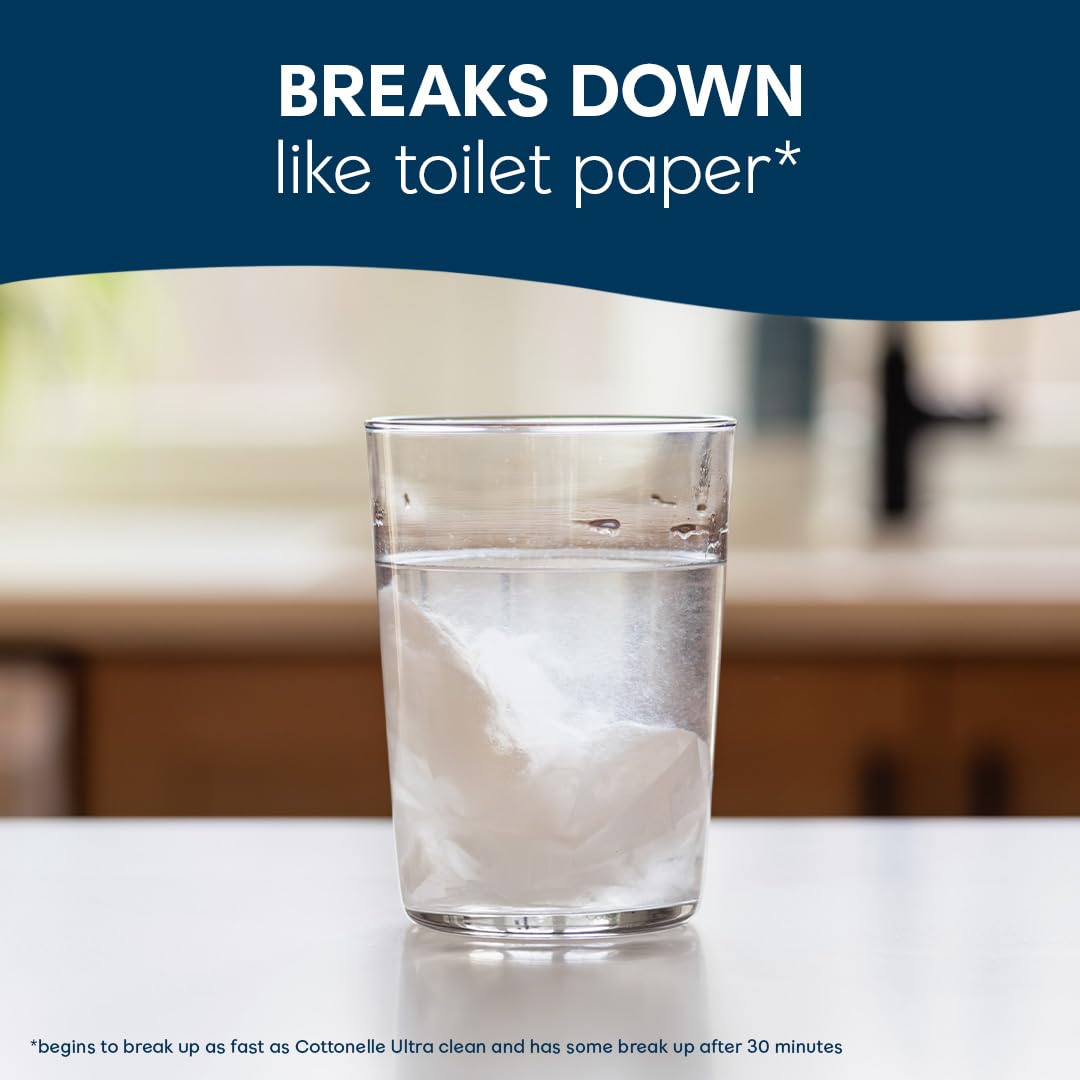 Cottonelle comparación de tamaño XL frente a papel higiénico para mayor cobertura