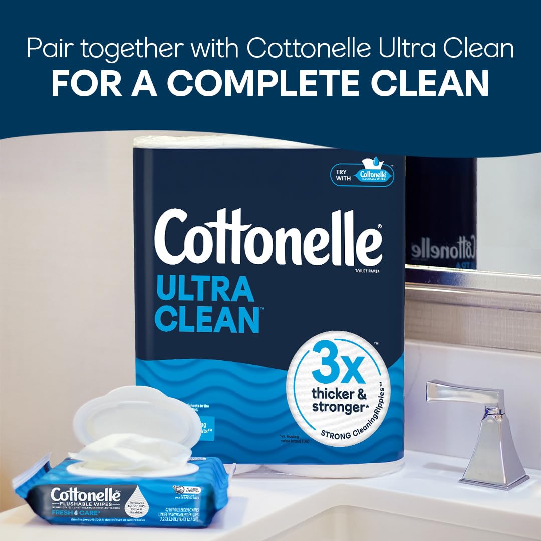 Cottonelle embalaje de 8 paquetes apilados ideal para guardar reserva