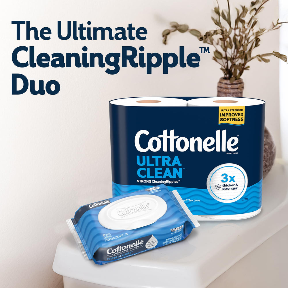 Cottonelle paquete apilado para almacenamiento y reposición prolongada
